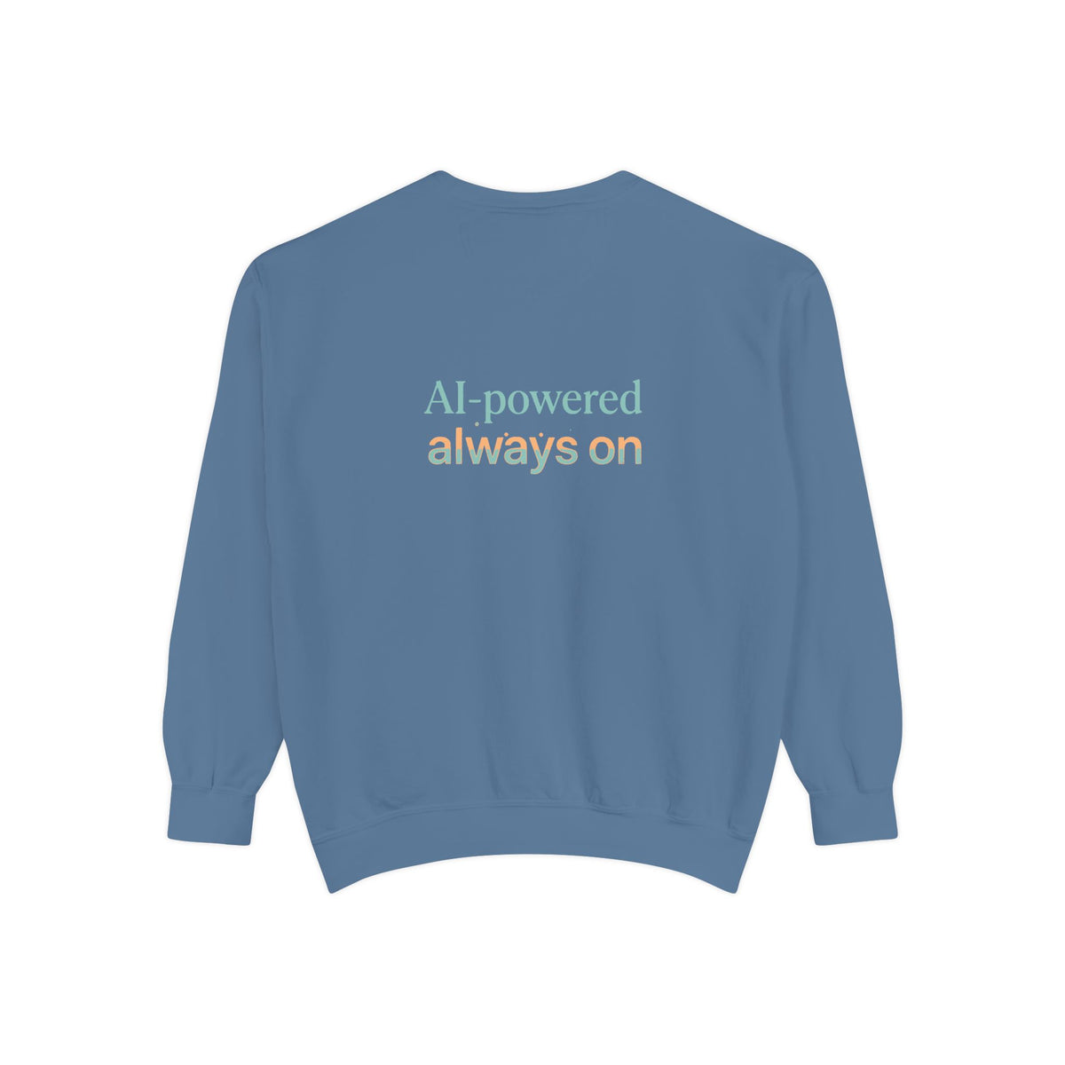 AI-Powered Sweatshirt — "God's Message Multiplied by AI" Crewneck