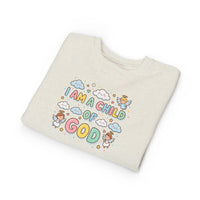 I Am A Child of God Toddler Sweatshirt — Cute Religious Kids Pullover