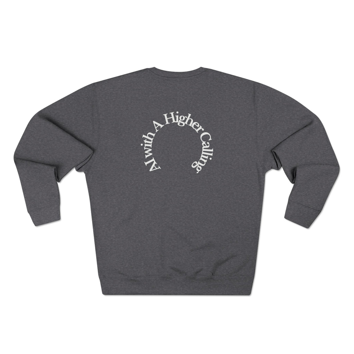 AI-Powered Execution Crewneck Sweatshirt — "God-Given Vision. AI-Powered Execution." Inspirational Graphic
