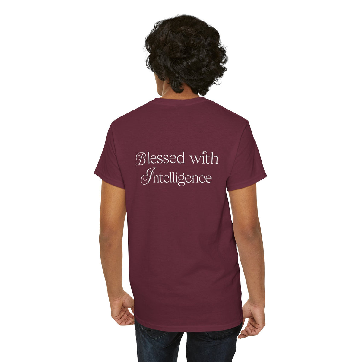 Amen & Algorithms T‑Shirt — “Blessed with Intelligence” Graphic Tee
