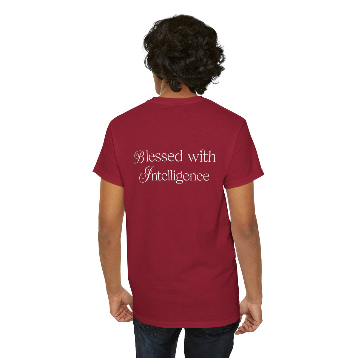 Amen & Algorithms T‑Shirt — “Blessed with Intelligence” Graphic Tee