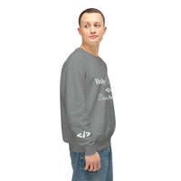 Holy Code Crewneck Sweatshirt — "Divine Purpose" Programmer Graphic