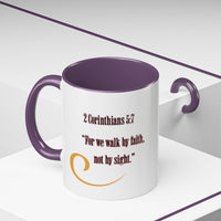 Blessed Coffee Mug — "Walk by Faith" Inspirational Christian Mug