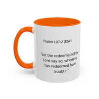Redeemed Cross Accent Coffee Mug — Inspirational Christian Tea Cup (11/15oz)