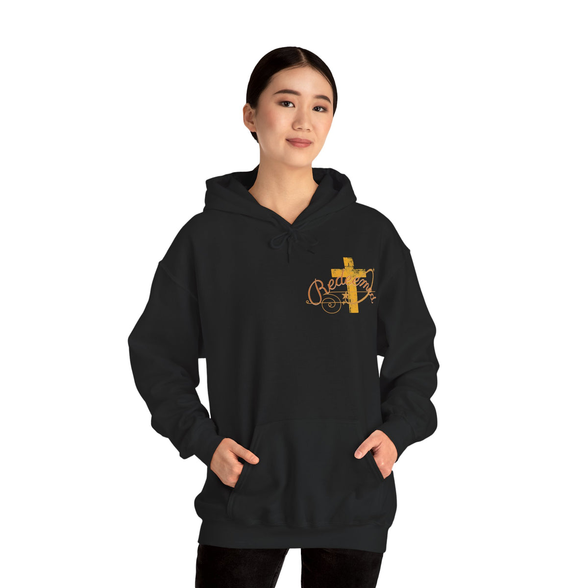 Saved Hoodie — Christian Cross Inspirational Pullover