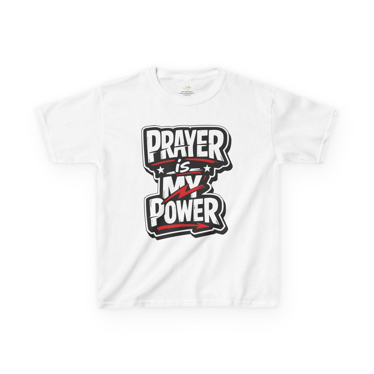 Kids T‑Shirt – “Prayer Is My Power” Bold Faith Tee