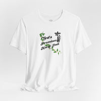 Faith T-Shirt — "God's Promises Never Fail" Christian Tee with Cross & Olive Branch Design