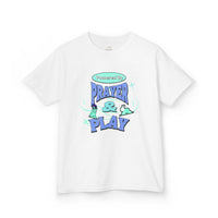 Kids Tee — "Prayer & Play" Cute Blessed Christian Youth T-Shirt