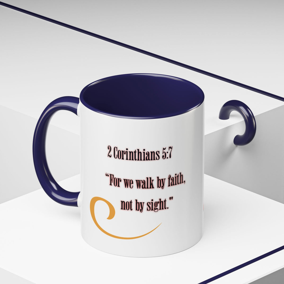 Blessed Coffee Mug — "Walk by Faith" Inspirational Christian Mug
