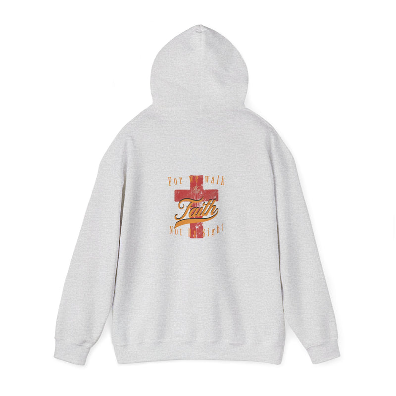 Unisex Blessed Faith Hoodie - 'Walk by Faith' Christian Pullover