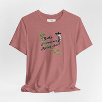 Faith T-Shirt — "God's Promises Never Fail" Christian Tee with Cross & Olive Branch Design
