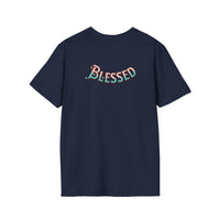 Christian Cross T‑Shirt — "Wear Truth Share Grace" Front & "Blessed" Back