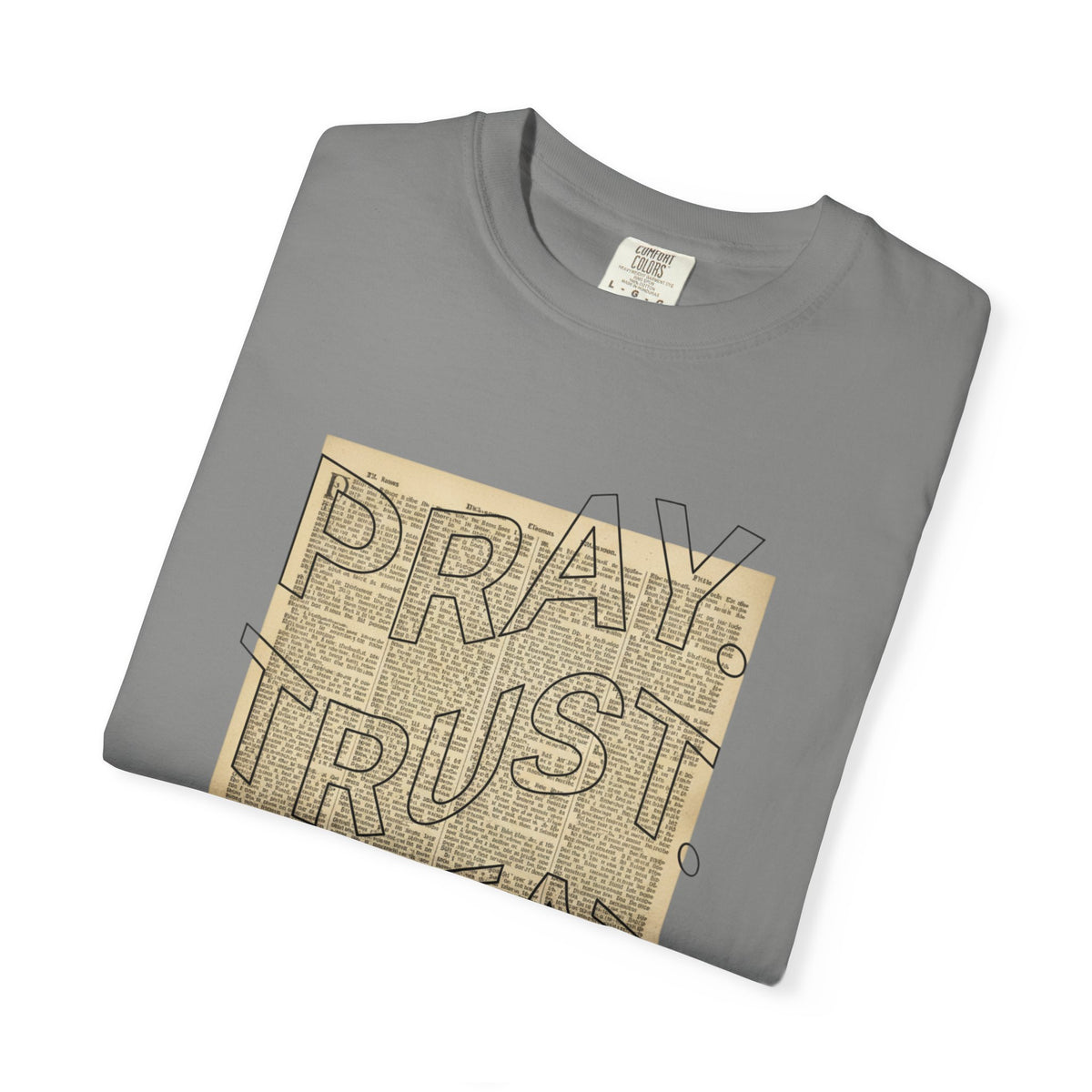 Pray Trust Repeat T-Shirt — Faith-Inspired Graphic Tee