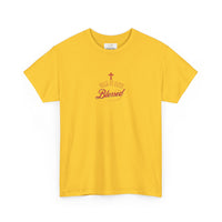 Unisex Blessed Faith T-Shirt — Christian Cross Religious Tee ("Blessed" design)