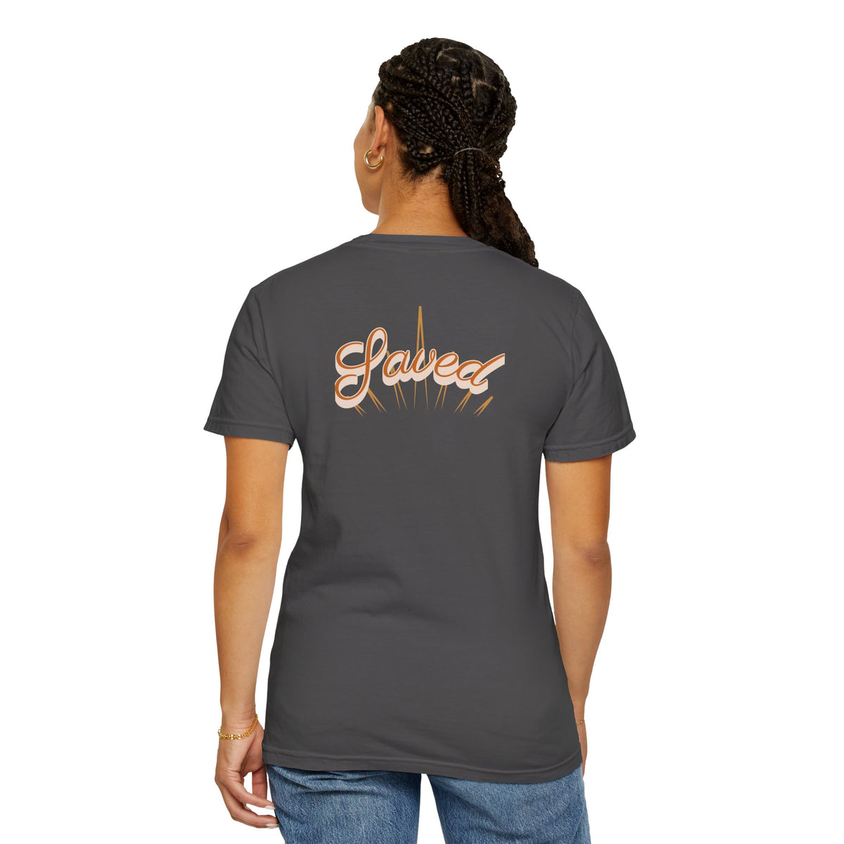 Surfboard Script T-Shirt — 'Salvador' Beach Vibe Graphic Tee