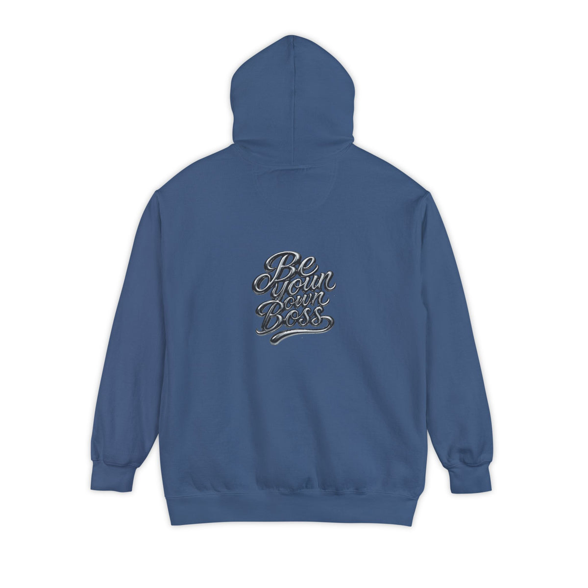 Laptop CEO Hoodie — 'Be Your Own Boss' Graphic Garment-Dyed Hoodie