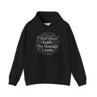 Cloud-Based Faith Hoodie — "No Storage Limits" Spiritual Backup Sweatshirt