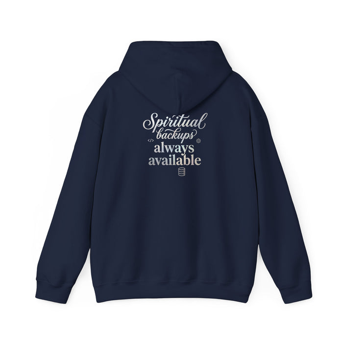 Cloud-Based Faith Hoodie — "No Storage Limits" Spiritual Backup Sweatshirt