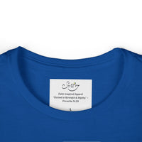 Coded By Christ Women’s Tee — Pastel Script Faith T‑Shirt