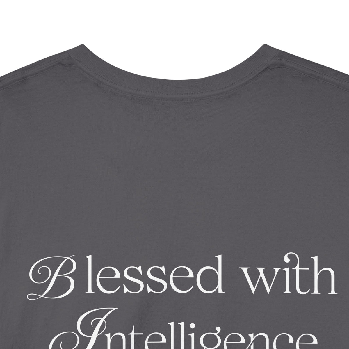 Amen & Algorithms T‑Shirt — “Blessed with Intelligence” Graphic Tee