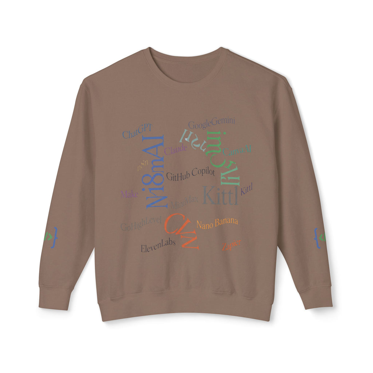 Developer Mindset Sweatshirt — AI Models & Tools Print