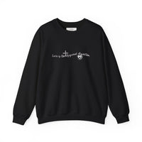 AI Love Crewneck Sweatshirt – "Love is the Original Algorithm" Inspirational Tech Quote