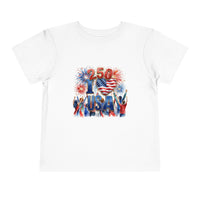 Toddler Tee - USA 250 Patriotic Fireworks 4th of July Shirt