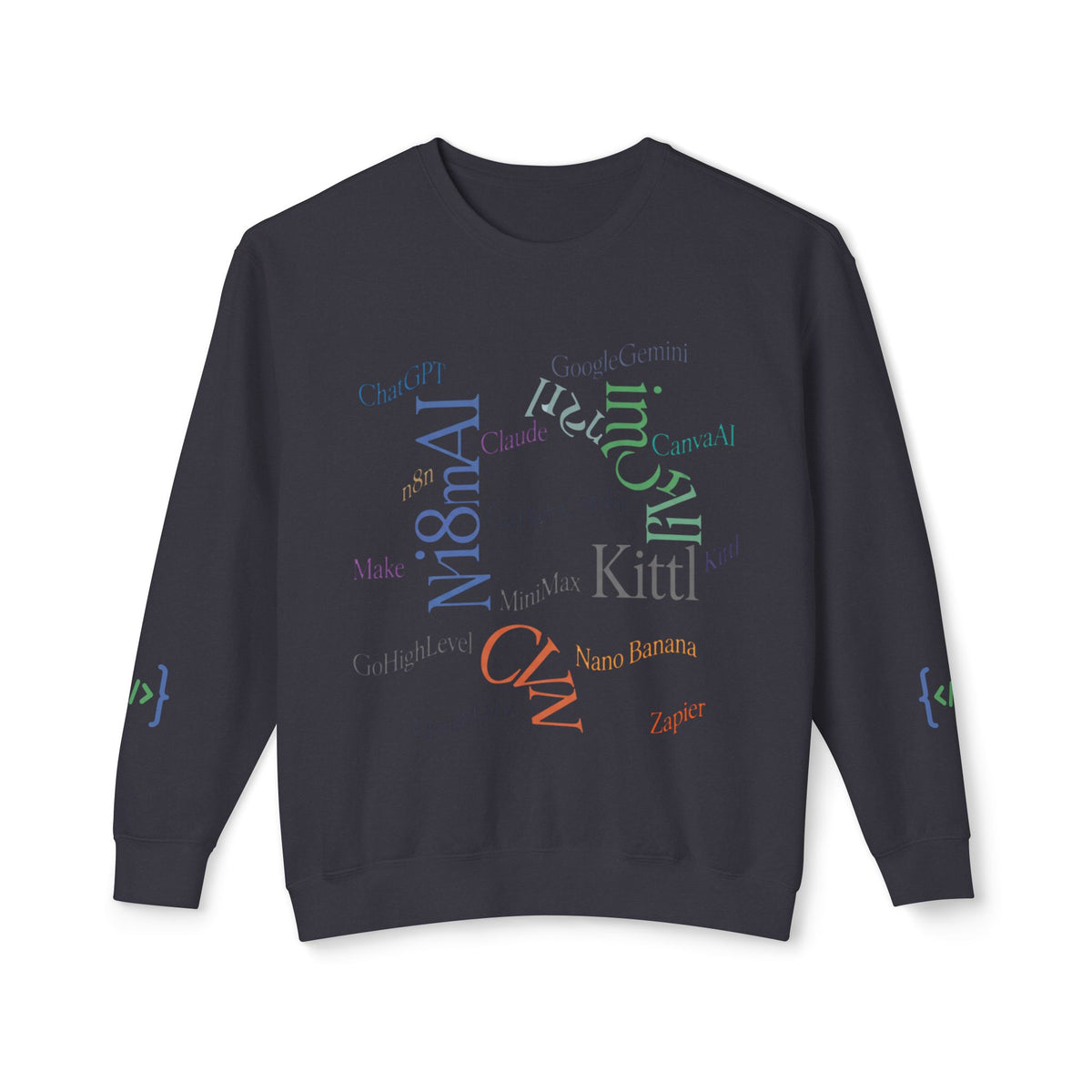 Developer Mindset Sweatshirt — AI Models & Tools Print