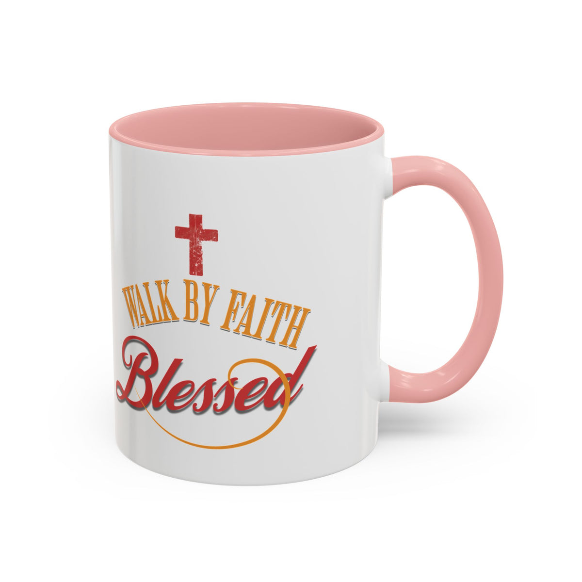 Blessed Coffee Mug — "Walk by Faith" Inspirational Christian Mug
