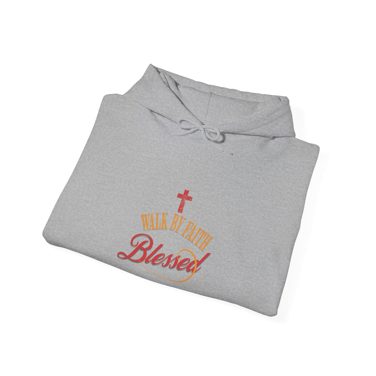 Unisex Blessed Faith Hoodie - 'Walk by Faith' Christian Pullover