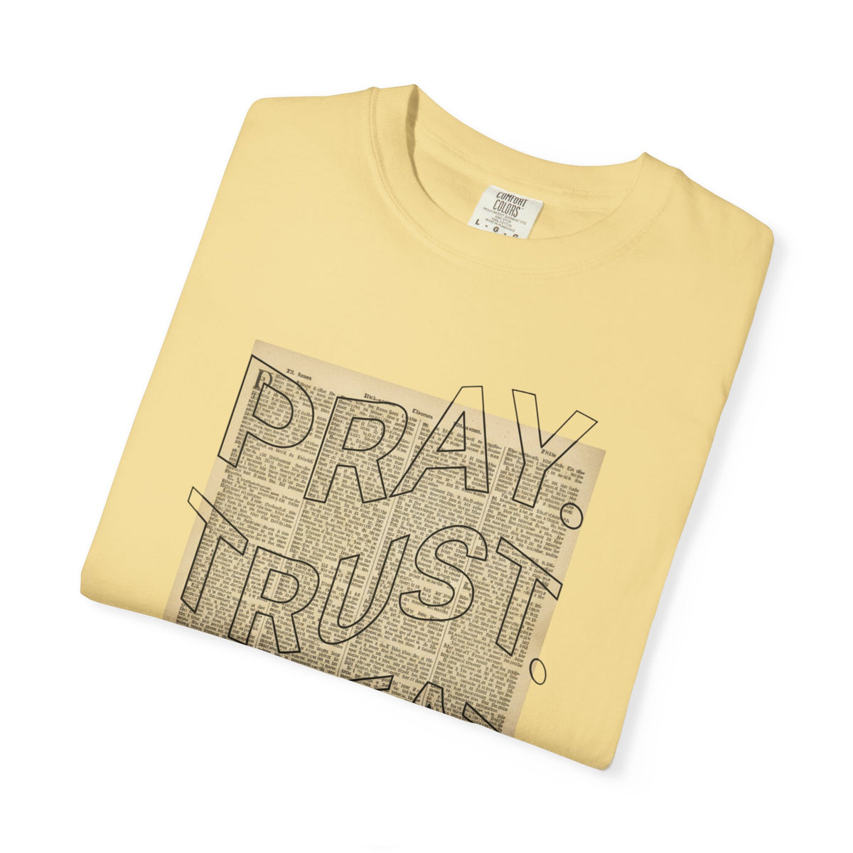 Pray Trust Repeat T-Shirt — Faith-Inspired Graphic Tee