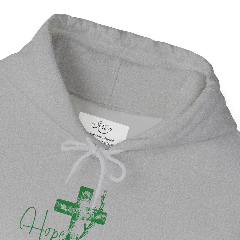 Faith Cross Hoodie — "Hope You Can Hold" Christian Pullover
