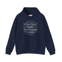 Cloud-Based Faith Hoodie — "No Storage Limits" Spiritual Backup Sweatshirt