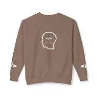 Holy Code Crewneck Sweatshirt — "Divine Purpose" Programmer Graphic