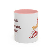 Blessed Coffee Mug — "Walk by Faith" Inspirational Christian Mug