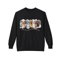 Dog Lover Crewneck Sweatshirt — Watercolor Pack with "Faith, Fur and Unconditional love"