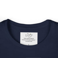 Coded By Christ Women’s Tee — Pastel Script Faith T‑Shirt