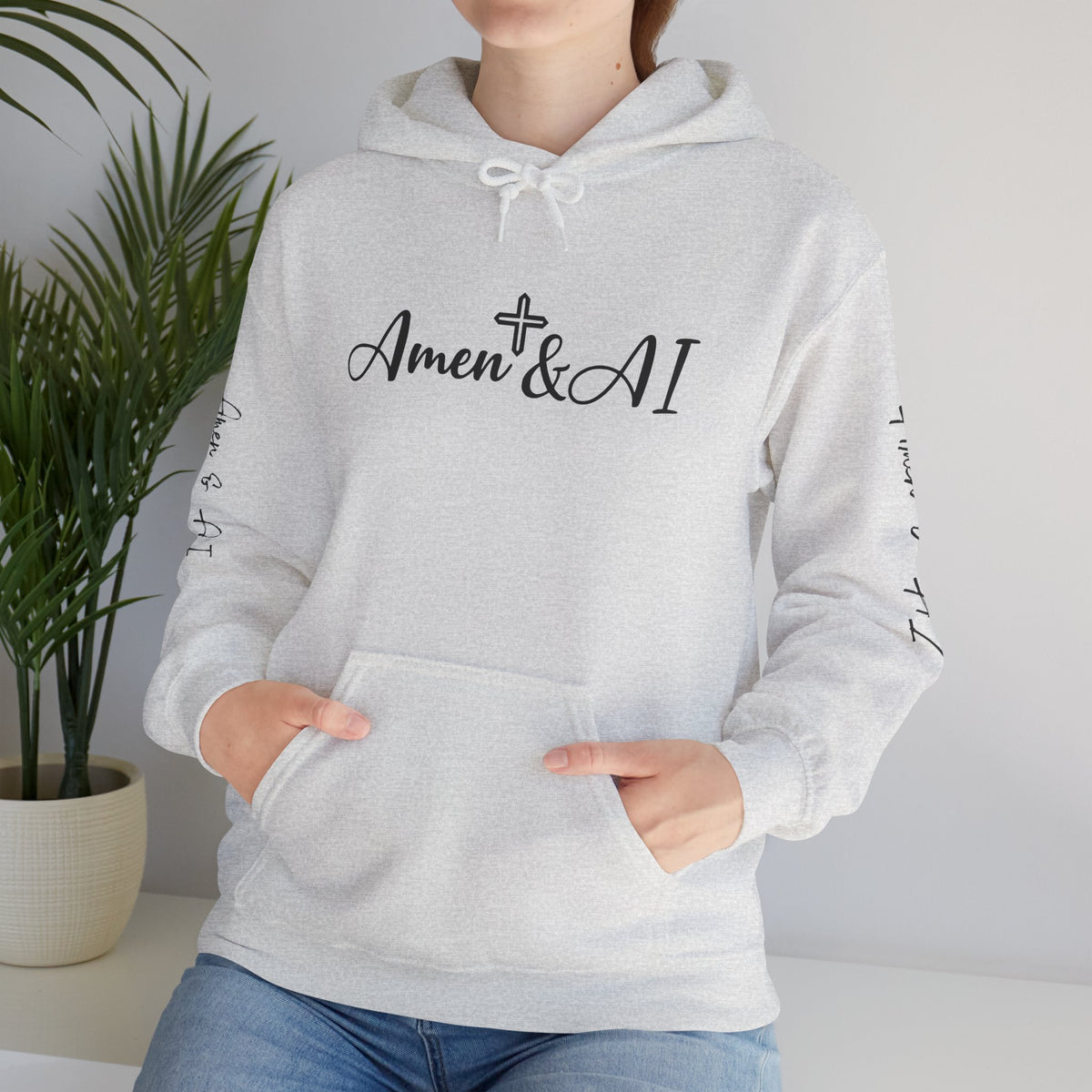 Amen & AI Unisex Heavy Blend™ Hooded Sweatshirt