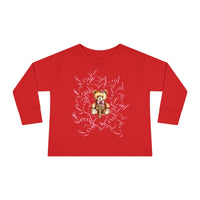 Toddler Tee — "Loved" Cute Teddy Bear Cross Design Long Sleeve