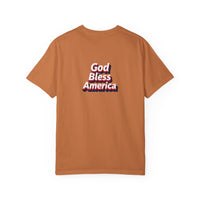 Patriotic T-Shirt — "250 Years Bold, United We Stand" with "God Bless America"