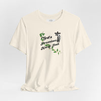 Faith T-Shirt — "God's Promises Never Fail" Christian Tee with Cross & Olive Branch Design