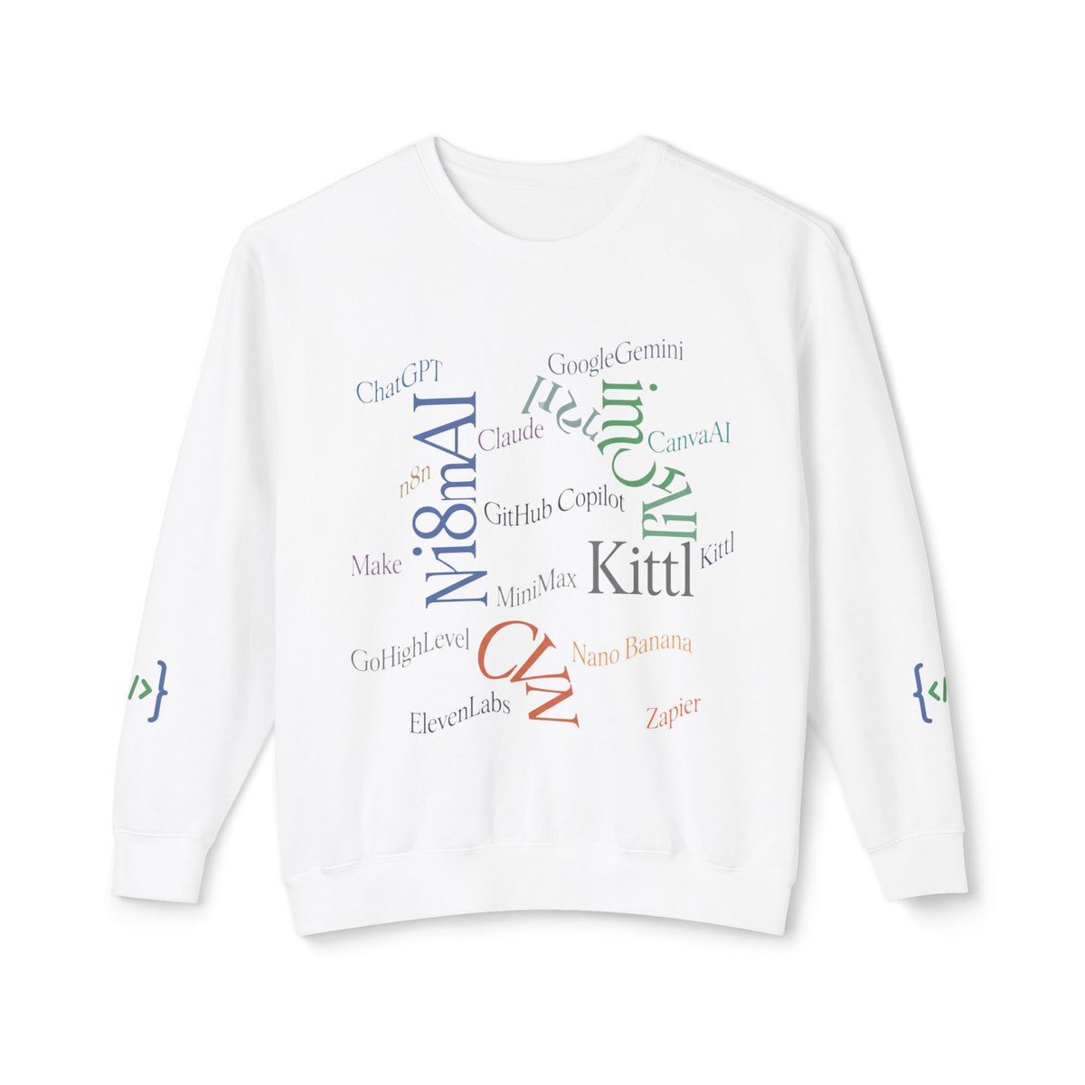 Developer Mindset Sweatshirt — AI Models & Tools Print