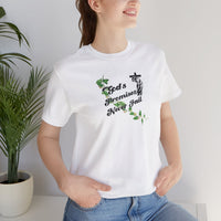 Faith T-Shirt — "God's Promises Never Fail" Christian Tee with Cross & Olive Branch Design