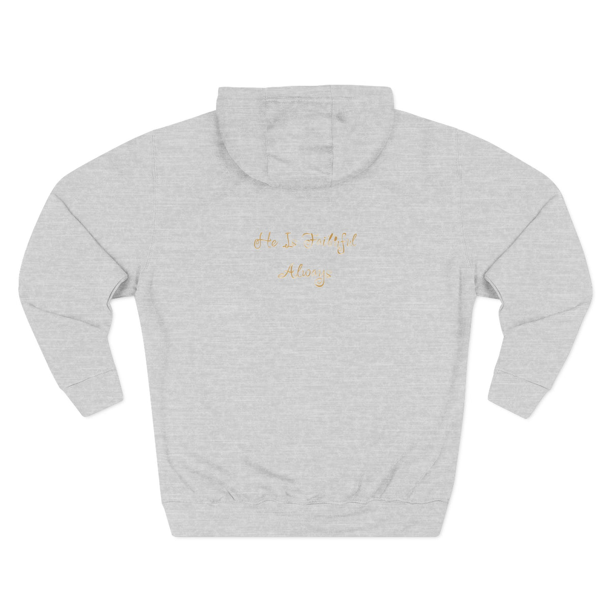 Faith Script Hoodie — "A Daily Dose of Faith" Gold Script Fleece Hoodie