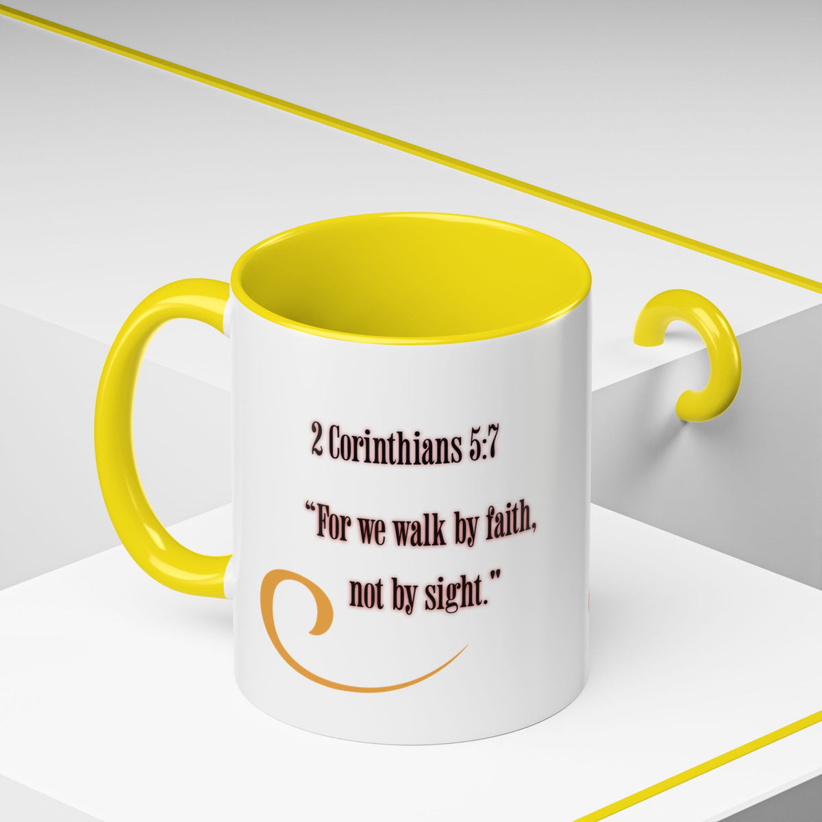 Blessed Coffee Mug — "Walk by Faith" Inspirational Christian Mug