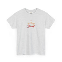Unisex Blessed Faith T-Shirt — Christian Cross Religious Tee ("Blessed" design)