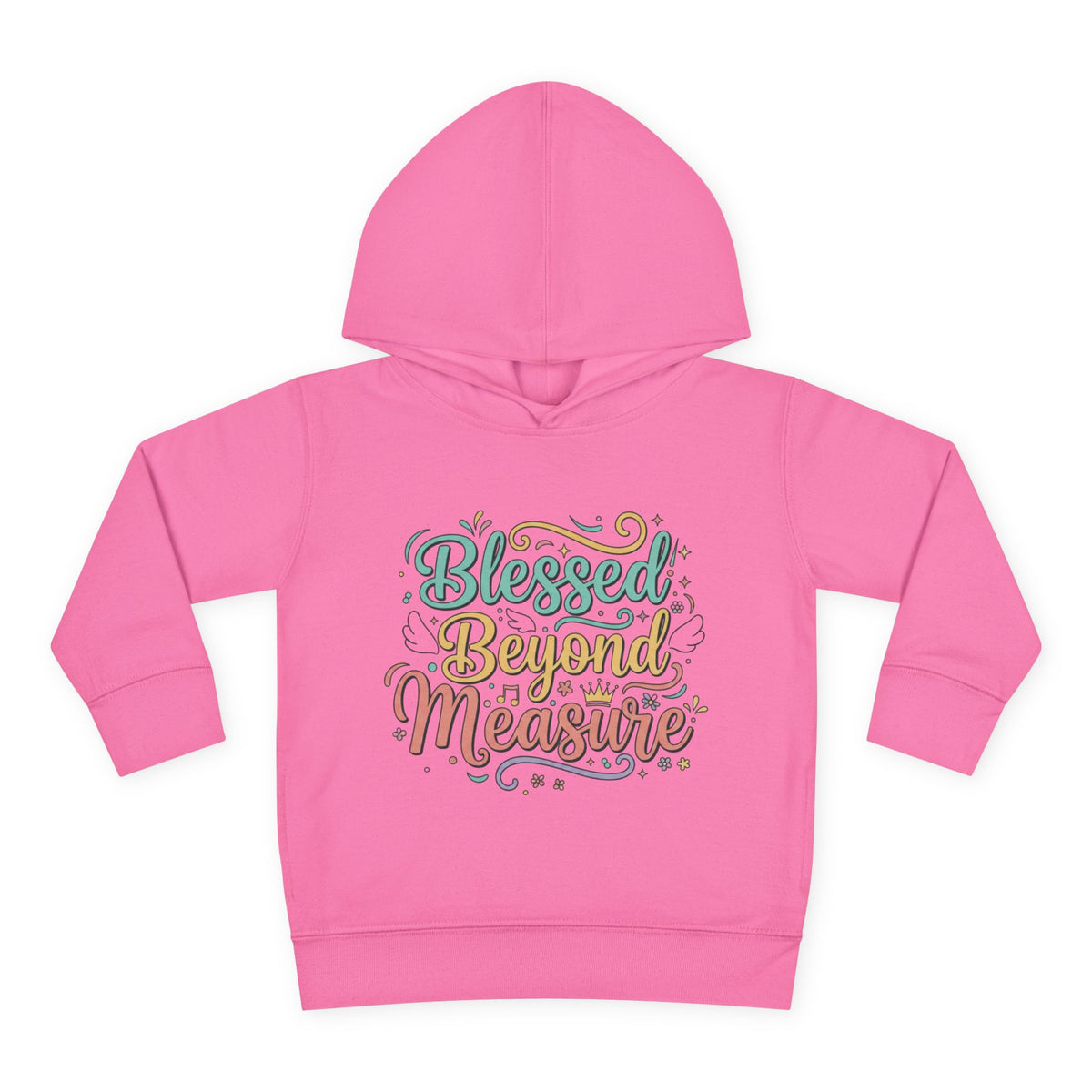 Blessed Beyond Measure Toddler Hoodie – Cute Pastel Faith Pullover for Kids