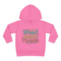 Blessed Beyond Measure Toddler Hoodie – Cute Pastel Faith Pullover for Kids