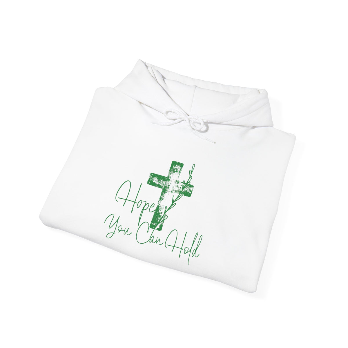 Faith Cross Hoodie — "Hope You Can Hold" Christian Pullover