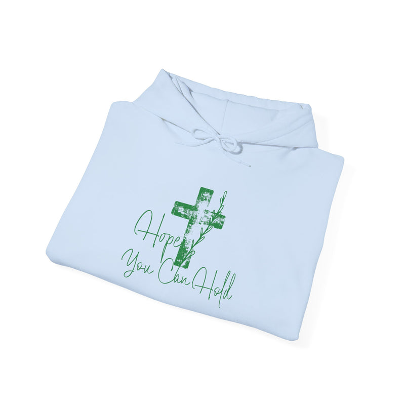 Faith Cross Hoodie — "Hope You Can Hold" Christian Pullover